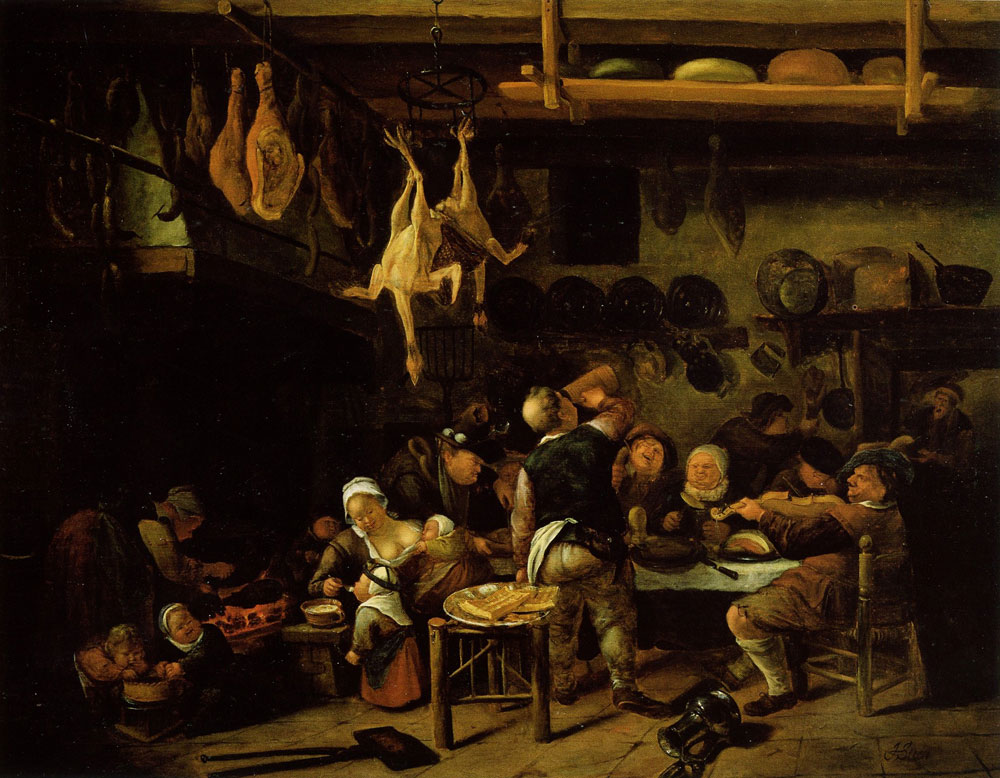 Jan Steen - The Fat Kitchen
